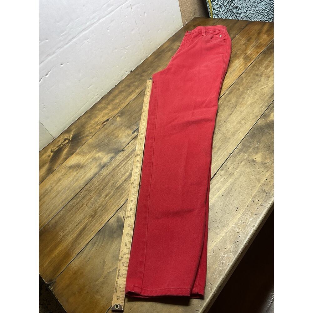 Vintage Rocky Mountain Jeans Womens 13/14 Red Made USA Bareback Rodeo - Picture 10 of 10